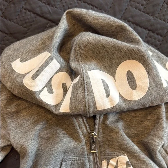 Nike Gray Baby One Piece Zip Up - Picture 8 of 8